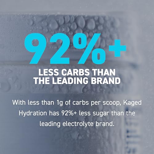 Kaged Electrolytes Muscle Hydra-Charge Powder - 60 Servings Glacier Grape - Performance Hydration