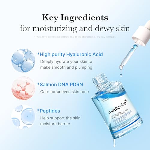 Korean Hyaluronic Acid Multipeptide Serum - Korean Beauty Essence for Moisturizing & Radiant Skin