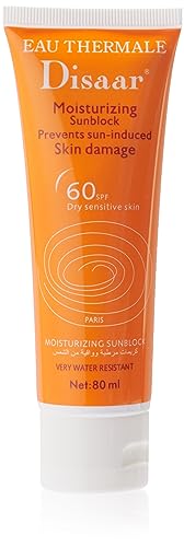 DISAAR Beauty SPF 60+ Moisturizing Sunblock - 80ml for Dry & Sensitive Skin