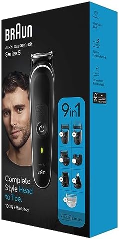 Braun MGK3440 Series 3 8-in-1 Grooming Kit - 80-Minute Runtime