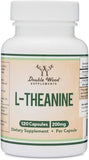 L-Theanine 200mg - 120 Soy-Free Capsules for Calm Focus & Stress Relief Synergy