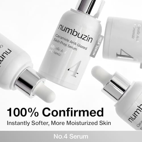numbuzin No.4 Serum – Ceramide AHA Glazed Skin Prep Serum for Exfoliation & Barrier Repair