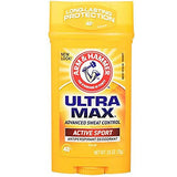 ARM & HAMMER ULTRAMAX Active Sport Antiperspirant Deodorant - 2.6oz (Pack of 5)