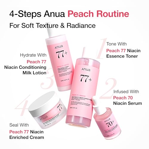 ANUA Peach 70 Niacinamide Serum 30ml – Lightweight Hydration for Dry Skin