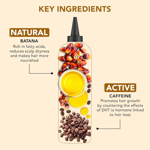 Botanic Hearth Batana & Caffeine Hair Oil - 6.7 fl oz for Fuller, Healthier Hair