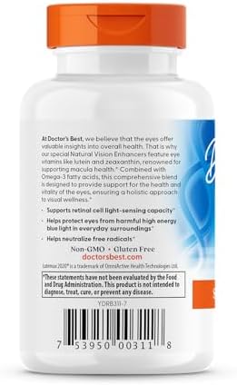 Doctor's Best, Lutein with Lutemax 2020, 20 mg, 60 Softgels