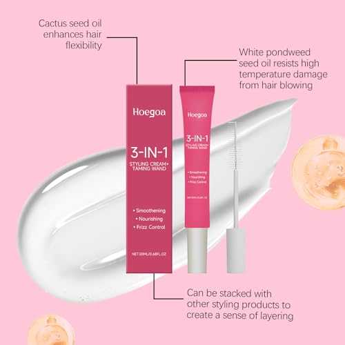 3-in-1 Styling Cream and Smoothing Stick – Lightweight Frizz Control & Shine for Edges and Flyaways