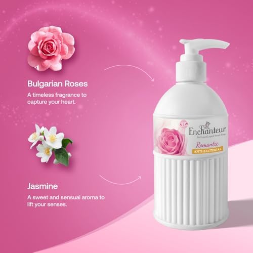 Enchanteur Romantic Liquid Hand Soap: Indulgent Floral Scent (300ml)