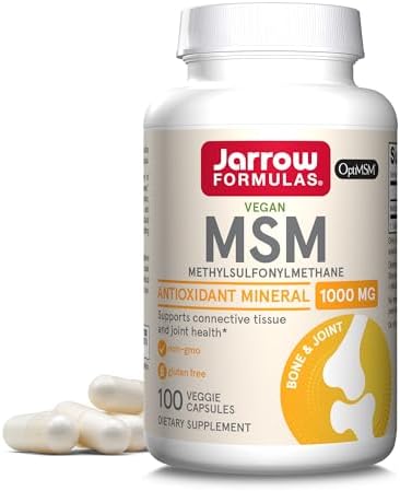 Jarrow Formulas, MSM, 1,000 mg, 100 Veggie Capsules