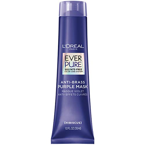 L'Oréal Paris EverPure Ultra Pigmented Anti-BRASS Purple Rinse-Out Mask for Bleached/Ombré/Highlighted Hair, 3 Ounce