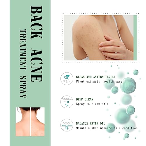 ERIKO 2% Salicylic Acid Back Acne Spray, Tea Tree Oil + Body Acne Spray with 2% Salicylic Acid, Teen acne treatment