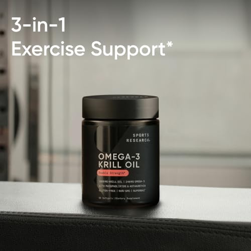 Sports Research Antarctic Krill Oil with Astaxanthin: Omega-3 Support
