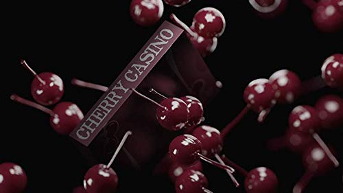 Cherry Casino Flamingo Quartz Pink Playing Cards with Clear Protective Case