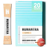 Humantra Lychee Hydration Packets | Zero Calorie Electrolyte Powder with Immune & Metabolic Support