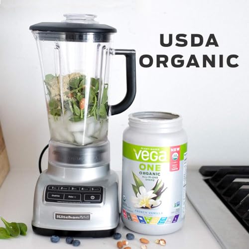 Vega All-in-One Nutritional Shake - Chocolate Flavor, 13.2oz (375g) Plant-Based Protein