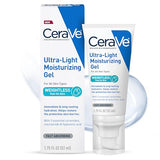 CeraVe Ultra-Light Moisturizing Gel - Oil-Free with Ceramides, Niacinamide & Hyaluronic Acid - 1.75 FL Oz
