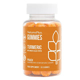 NaturesPlus Turmeric Curcumin Gummies with Ginger & Black Pepper - Peach Flavor - 60 Count