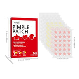 Pepisk 249-Count Multi-Shaped Hydrocolloid Acne Patches | Ultra-Thin & Invisible with Strong Adhesion for No-Makeup Looks