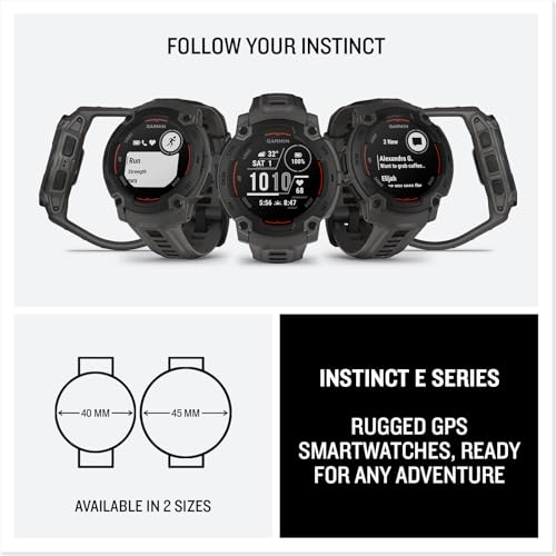 Garmin Instinct E GPS Smartwatch - Durable & Reliable Outdoor Watch