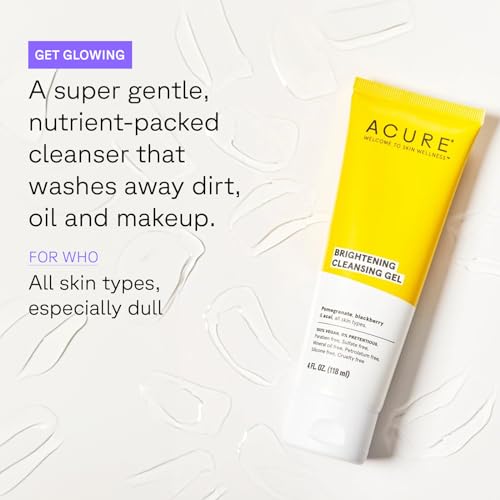 ACURE Brightening Cleansing Gel - Paraben & Sulfate-Free