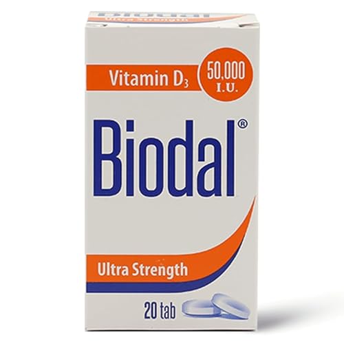 Vitamin D Supplement 50,000 Units - 20 Tablets, Bone Health