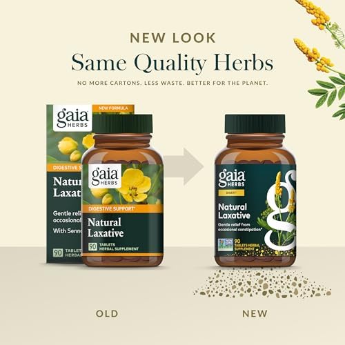 Gaia Herbs Rapid Relief Natural Laxative - 90 Tablets