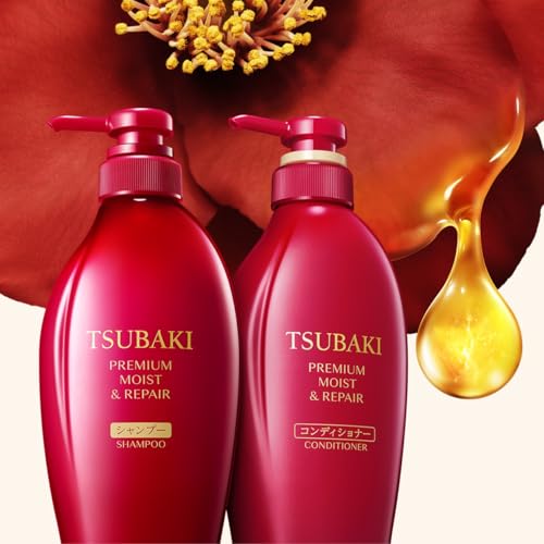 Premium Volume Repair Shampoo for Tsubaki - Restore & Strengthen Hair, 450 ml