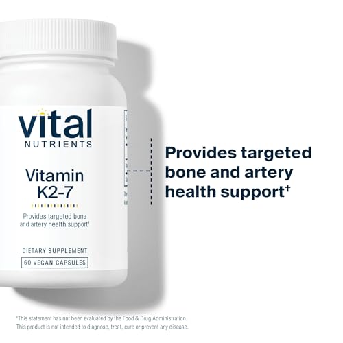 Vital Nutrients K2-7 - Bone & Artery Health Support - 60 Capsules