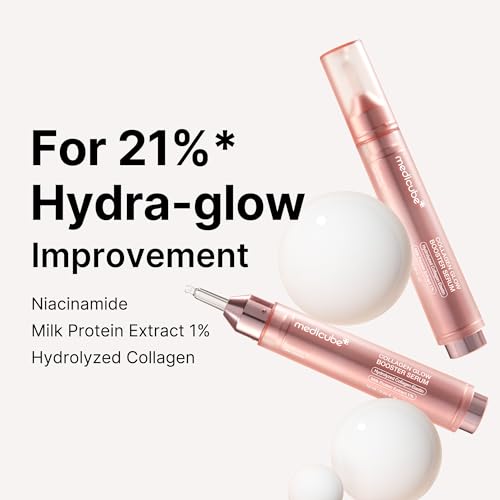 Medicube Collagen Glow Booster Milk Serum - Radiance & Hydration with Niacinamide & Hydrolyzed Collagen - 15ml