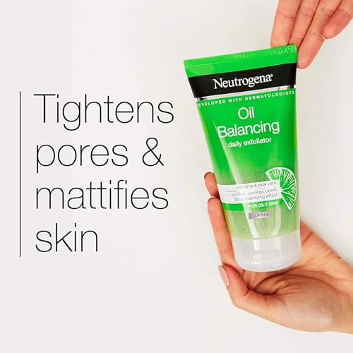 Neutrogena Oil Balancing Daily Exfoliator with Lime Face Wash for Oily Skin - 150ml