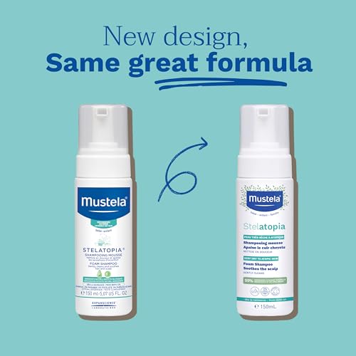 Mustela Stelatopia Foam Shampoo for Eczema-Prone Skin - 5.07 Ounce