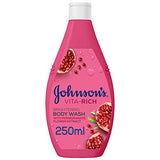 Johnson & Johnson Body Wash - Vita-Rich Brightening Pomegranate Flower - 250ml