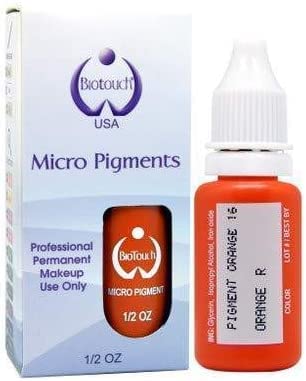 BIOTOUCH Micropigment Orange Pigment Color - Permanent Makeup Microblading Supplies for Eyebrow, Lip & Eyeliner