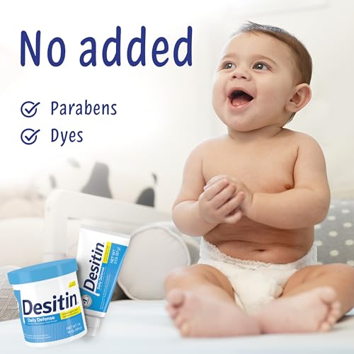 Desitin Daily Defense Baby Diaper Rash Cream 13% Zinc Oxide - Travel Size 2 oz - Dermatologist Recommended