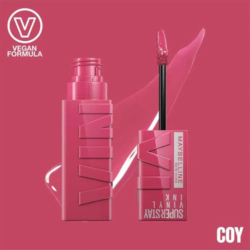 Maybelline SuperStay Vinyl Ink Liquid Lipstick - Coy 20, Long-Lasting Shine Finish
