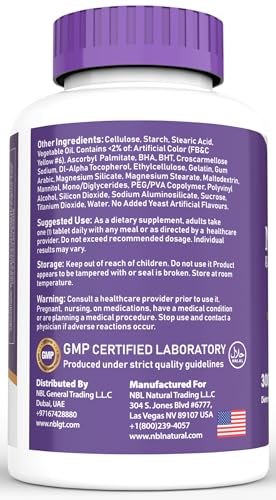 NBL NATURAL Adult Multivitamin for Women and Men - 300 Tablets