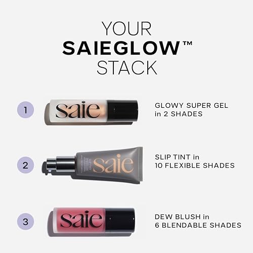 Saie Dew Blush - Cutie Warm Dusty Rose: Blendable Liquid Cheek Flush