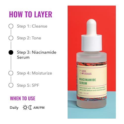 GOOD MOLECULES Niacinamide Serum - Skin Tone Corrector for Brighter, Clearer Skin - 30ml