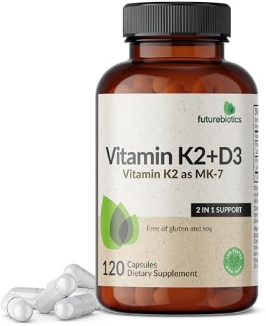 Futurebiotics, Vitamin K2 + D3 , 120 Capsules