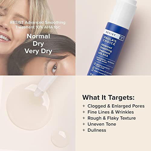 Paula's Choice RESIST Smoothing Treatment AHA Serum - 30ml | Non-Abrasive Exfoliant for Dry & Very Dry Skin