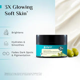 Pilgrim Squalane Glow Moisturizer Cream - Niacinamide & Vitamin C - For Dry Skin - 50gm
