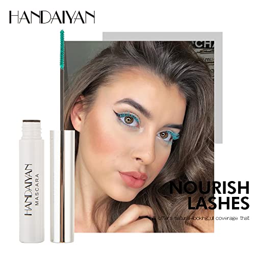 GBUFIYSN Colored Mascara - Green, Volumizing & Lengthening, 1 Count