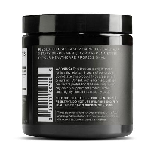 Toniiq Ultra High Purity Resveratrol Capsules - 98% Trans-Resveratrol - 180 Capsules for Antioxidant Support