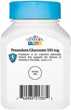 21st Century Potassium Gluconate - 110 Tablets (595mg)