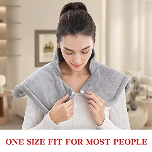 Large Electric Fast Heating Pad for Neck & Shoulders (16x24in)