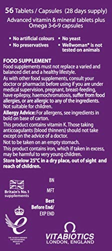 Wellwoman Plus Omega 3-6-9 - 56 Tablets & Capsules for Women's Health