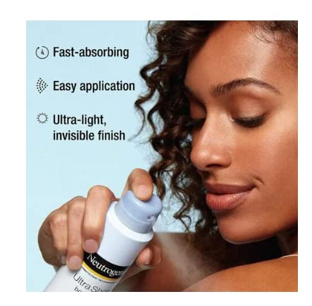 Neutrogena Ultra Sheer SPF 60 Body Mist Sunscreen Spray - Sky Purple (Pack of 3) - 141g Each