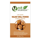 MR Ayurveda 100% Pure Walnut Shell Powder (100g) - Natural Exfoliant for Skin & Hair Scrub