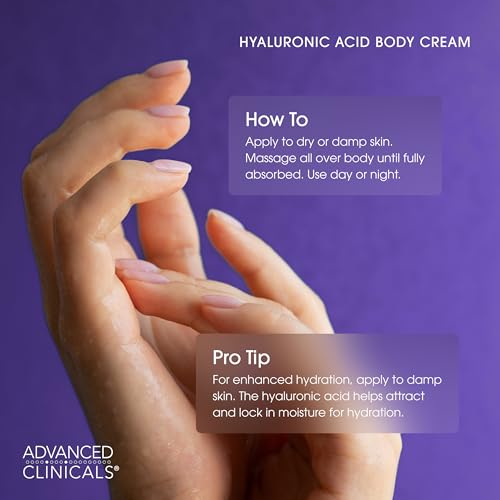 Advanced Clinicals Hyaluronic Acid Cream - Deep Moisturizing Face Cream