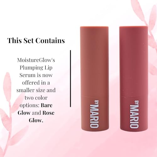 MAKEUP BY MARIO Mini MoistureGlow™ Lip Serum Duo - Bare Glow & Rose Glow